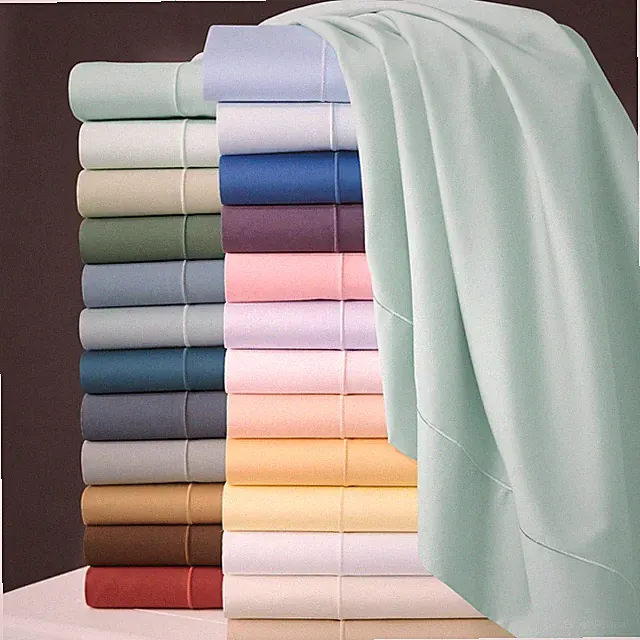 Bedding Set 800 TC Egyptian Cotton Solid Colors Twin Size Choose Item